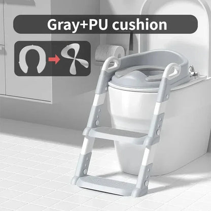 Folding Step Stool Baby Toilet Seat Ring & Potty