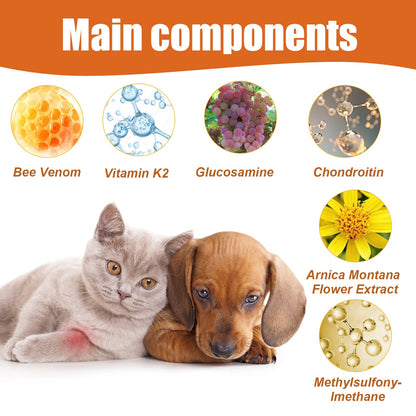 Pet Bee Venom Oil for Joint Pain Relief in Cats & Dogs