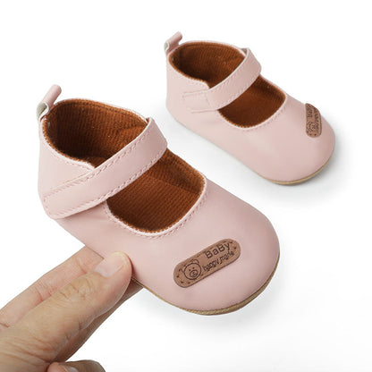 Classic Baby First-Step Shoes with PVC Soles
