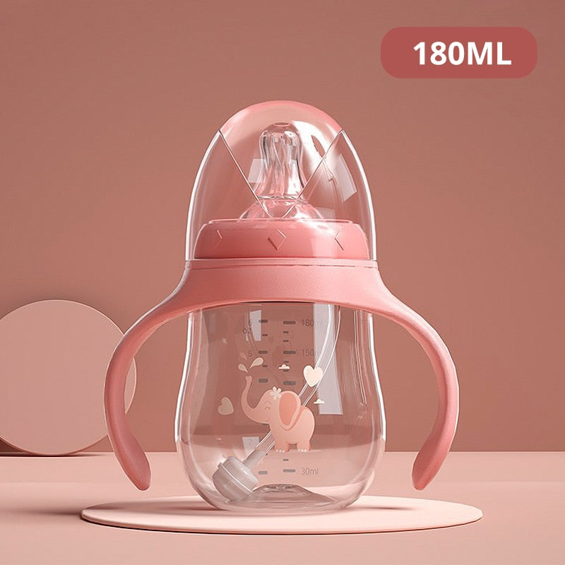 BPA-Free Wide-Neck Multifunctional Baby Feeding Bottle