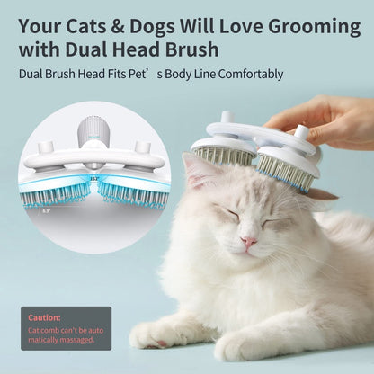 Self-Cleaning Double-Head Pet Slicker Brush