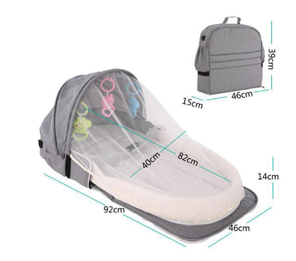 Foldable Portable Baby Travel Bed with Mosquito Net