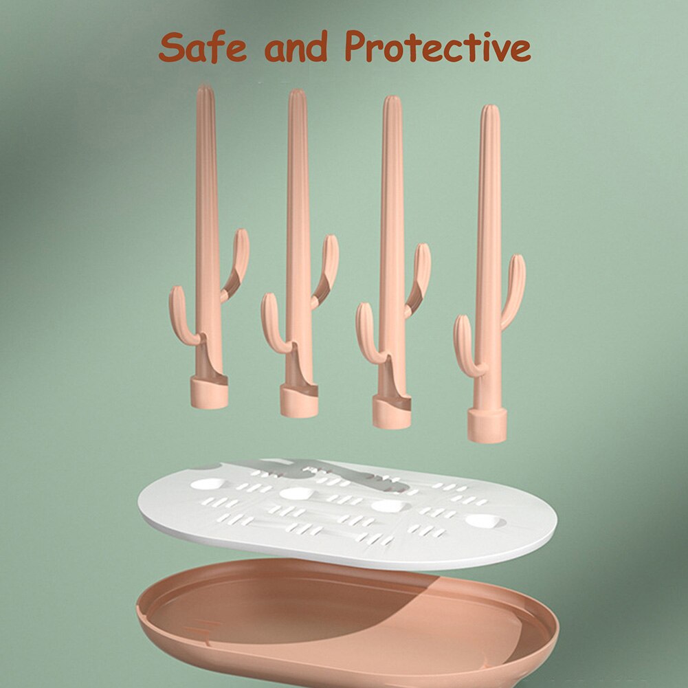 Space-Saving Baby Bottle Drying & Drain Rack