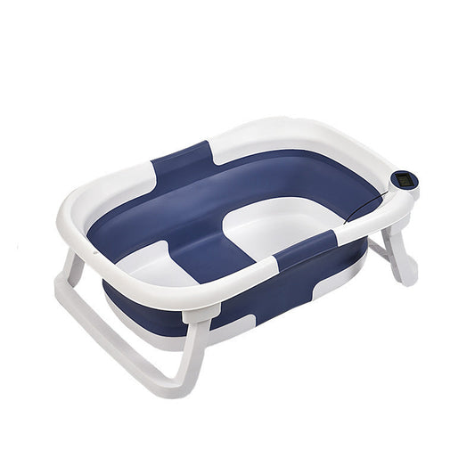 Portable Folding Baby Bathtub with Temperature Display