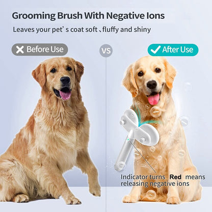 Self-Cleaning Double-Head Pet Slicker Brush