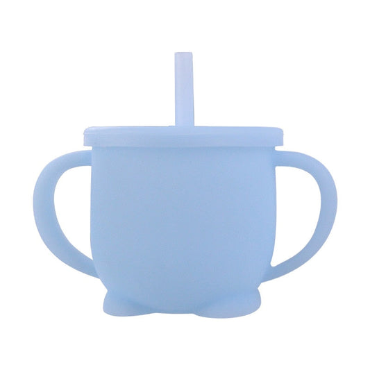 Silicone Sippy Cup with Lid for Baby & Toddler Learning