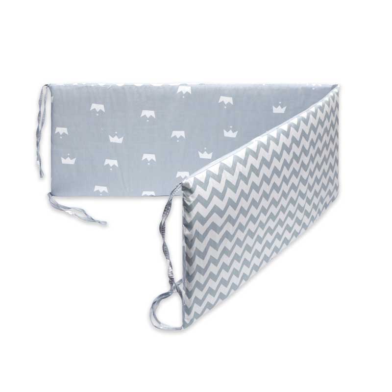 Double-Faced Detachable Print Baby Crib Bumper