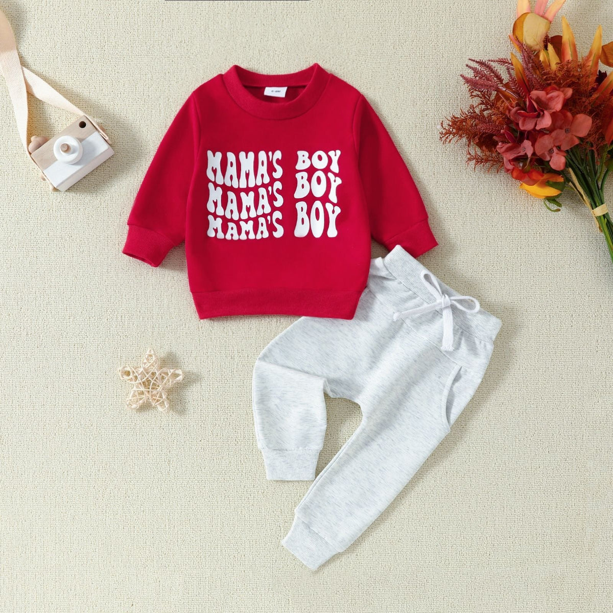 Toddler Letter-Print Hoodie & Pants 2-Piece Set