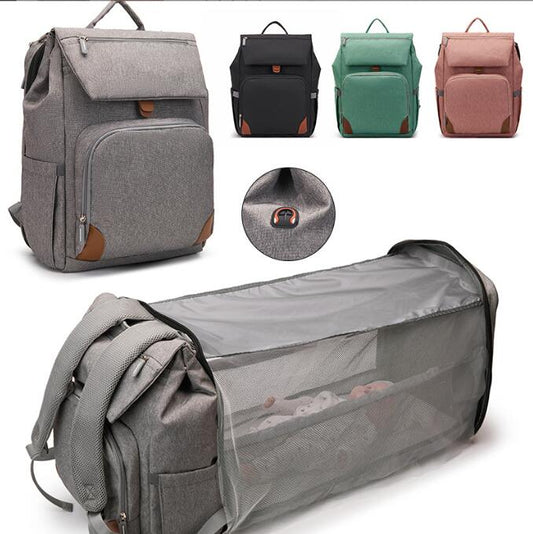 Multifunctional Waterproof Mommy Bag with Mosquito Net