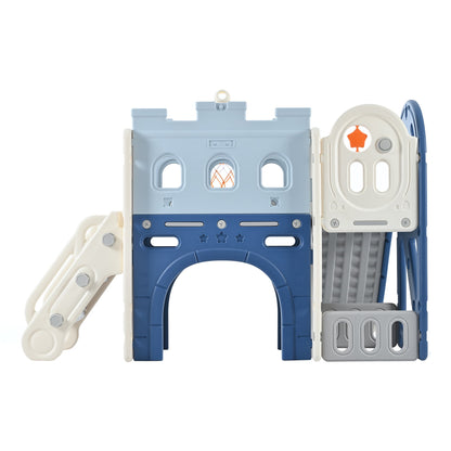 9-in-1 Pirate Ship Toddler Slide Set with Tunnel & Hoop