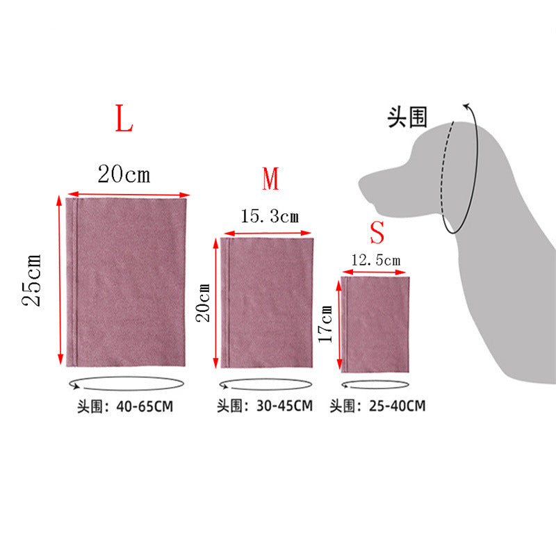 Calming Dog Ear Cover Hood for Anxiety Relief