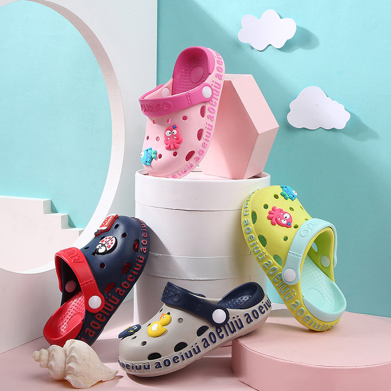Cartoon EVA Kids' Ventilated Clog Sandals