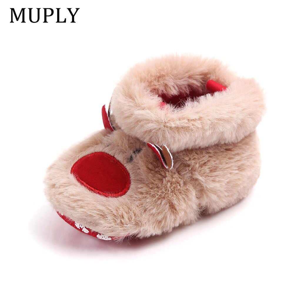 Christmas Elk Cotton Baby Winter Shoes