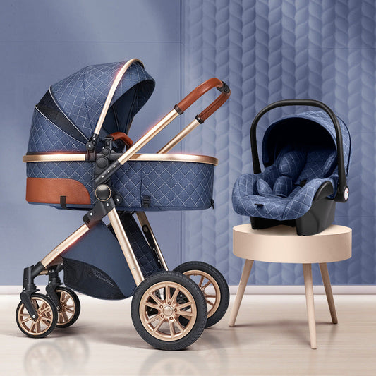 Lightweight Folding Two-Way Shock-Absorbing Baby Stroller