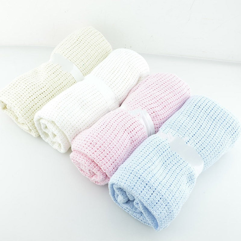 Super Soft Cotton Baby Swaddle Blanket & Stroller Cover