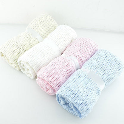 Super Soft Cotton Baby Swaddle Blanket & Stroller Cover