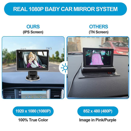 4.3 " HD 1080P Car Baby Monitor Mirror