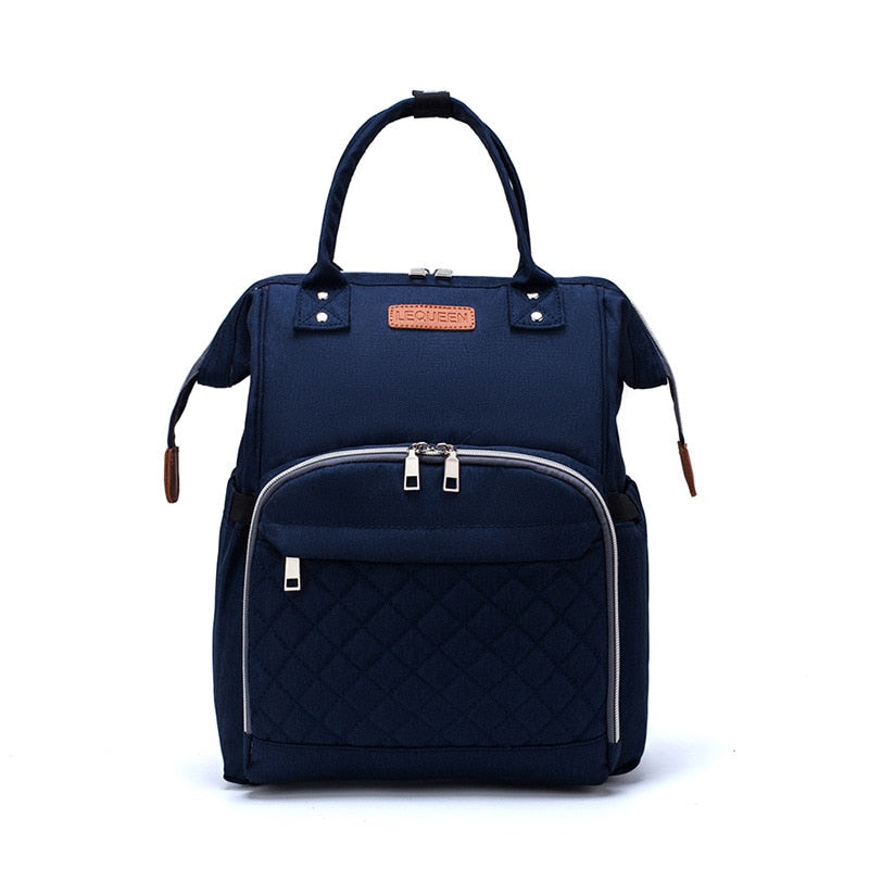 Lequeen Large Capacity USB Diaper Bag Travel Backpack