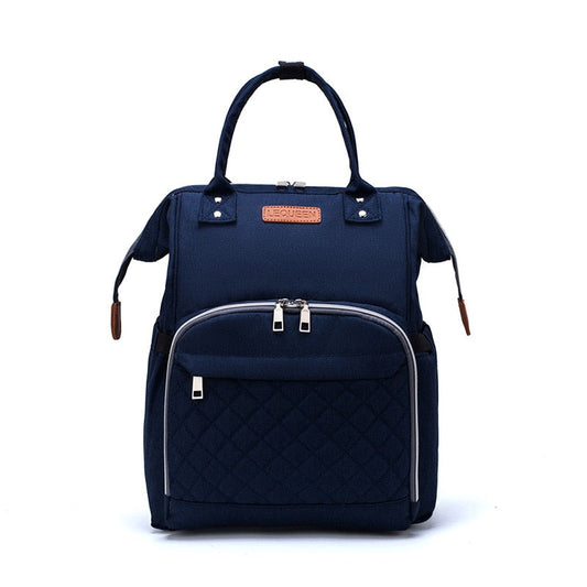 Lequeen Large Capacity USB Diaper Bag Travel Backpack