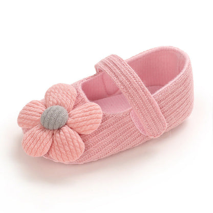 Cotton Baby Girl Shoes with Velcro Closures