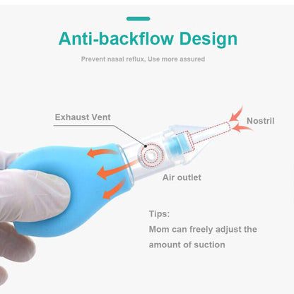 Silicone Anti-Backflow Baby Nasal Aspirator Pump