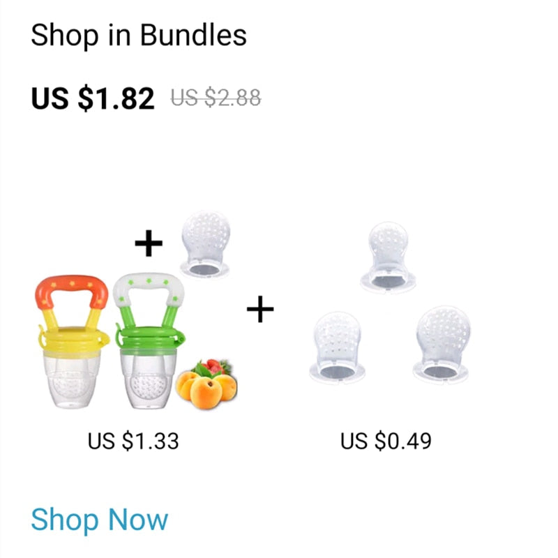 Fresh Food & Fruit Feeder Nibbler Pacifier for Baby