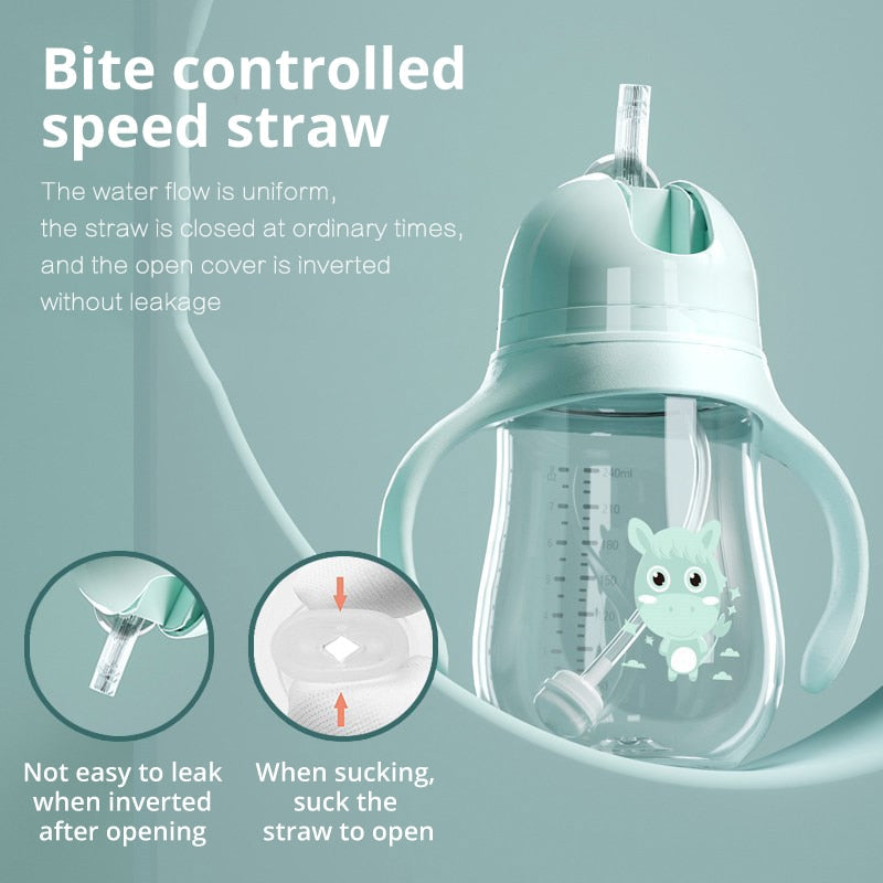 BPA-Free Wide-Neck Multifunctional Baby Feeding Bottle