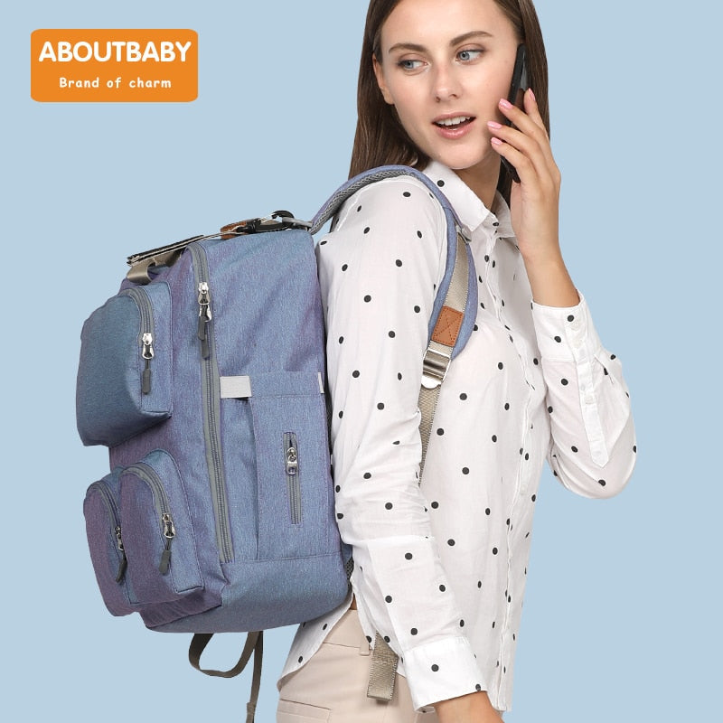 Large Capacity Waterproof Baby Diaper Bag Travel Backpack