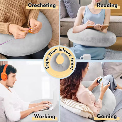 Crocheted Arm-Support Reading & Breastfeeding Pillow