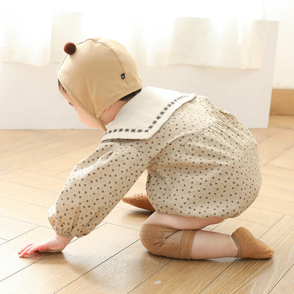 Cotton Baby Socks and Knee-Pad Set