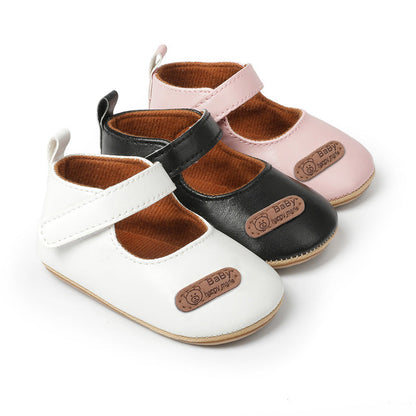 Classic Baby First-Step Shoes with PVC Soles