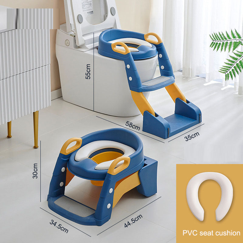 Multifunctional Baby Toilet Seat Ring & Step for Kids