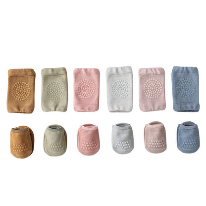 Cotton Baby Socks and Knee-Pad Set