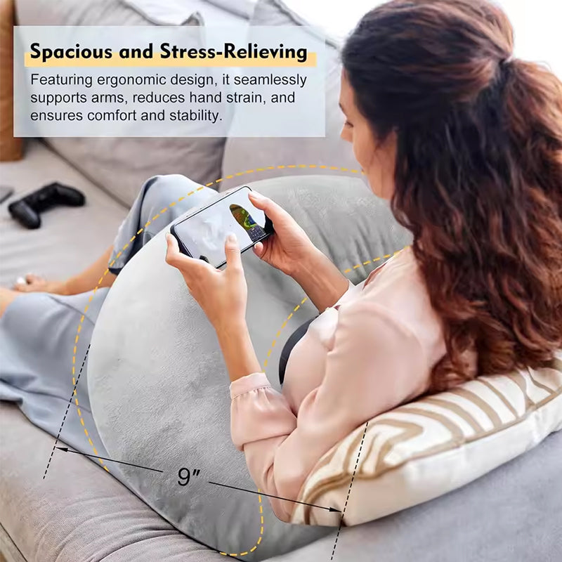 Crocheted Arm-Support Reading & Breastfeeding Pillow