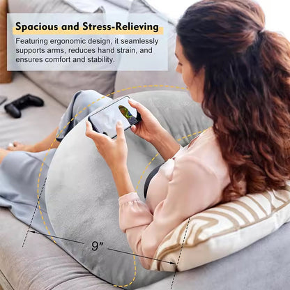 Crocheted Arm-Support Reading & Breastfeeding Pillow
