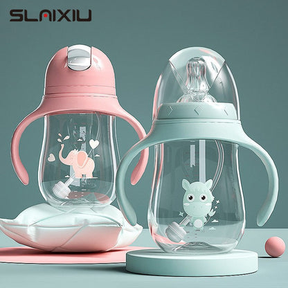 BPA-Free Wide-Neck Multifunctional Baby Feeding Bottle