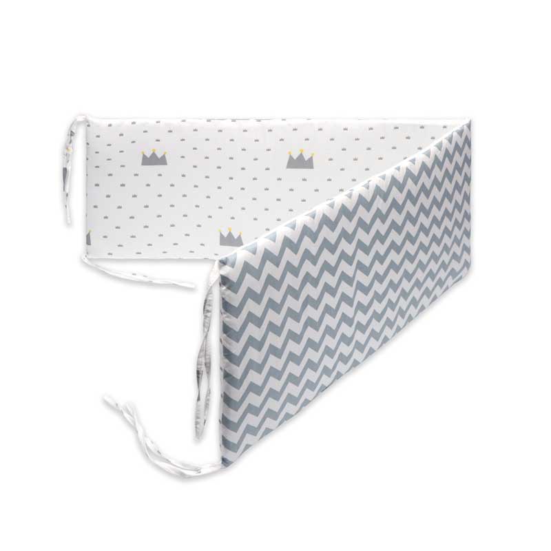 Double-Faced Detachable Print Baby Crib Bumper