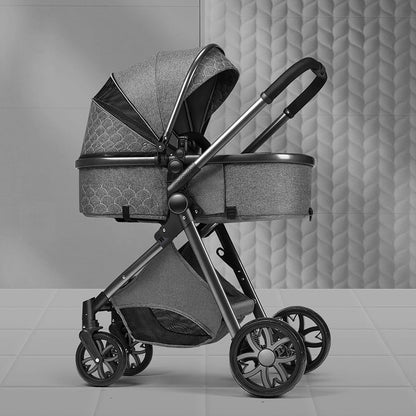Lightweight Folding Two-Way Shock-Absorbing Baby Stroller