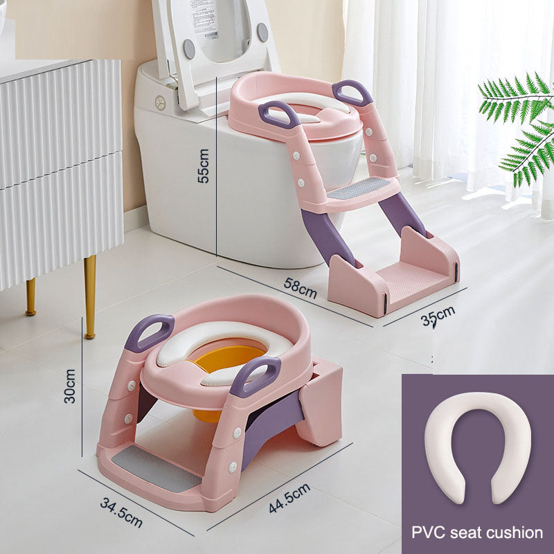 Multifunctional Baby Toilet Seat Ring & Step for Kids