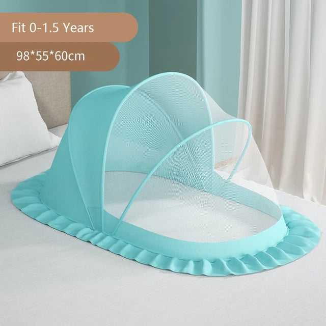 Foldable Full-Cover Baby Crib Mosquito Net