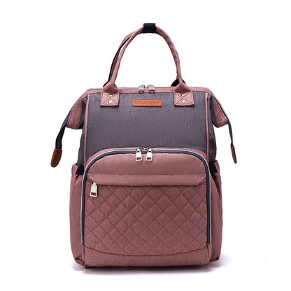 Lequeen Large Capacity USB Diaper Bag Travel Backpack