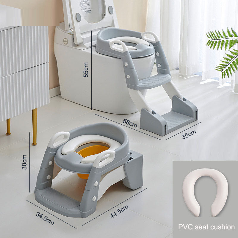 Multifunctional Baby Toilet Seat Ring & Step for Kids