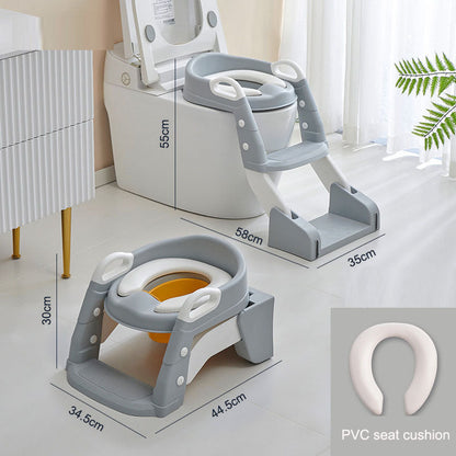 Multifunctional Baby Toilet Seat Ring & Step for Kids