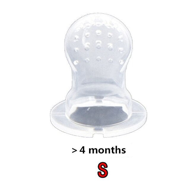 Baby Fruit Feeder Pacifier with Hand Bell Toy
