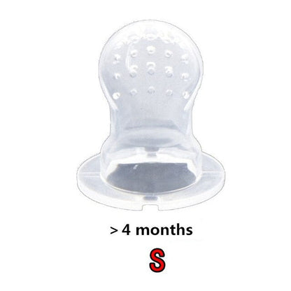 Baby Fruit Feeder Pacifier with Hand Bell Toy