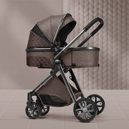 Lightweight Folding Two-Way Shock-Absorbing Baby Stroller