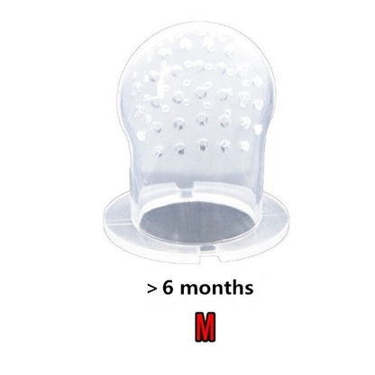 Baby Fruit Feeder Pacifier with Hand Bell Toy