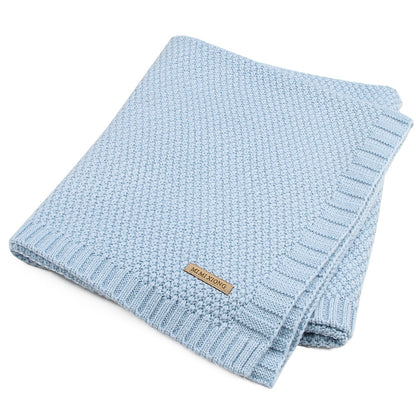 Knitted Acrylic Baby Blanket, 100 × 80 cm