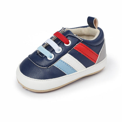 Baby Boy Shoes with PU Uppers and PVC Soles