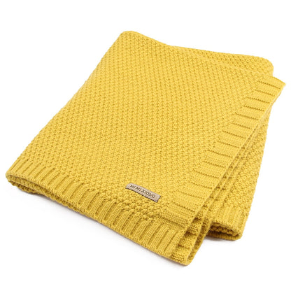 Knitted Acrylic Baby Blanket, 100 × 80 cm